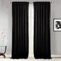 Blackout Velvet Curtains 52in x 84in Set of 2 - Thermal Insulated