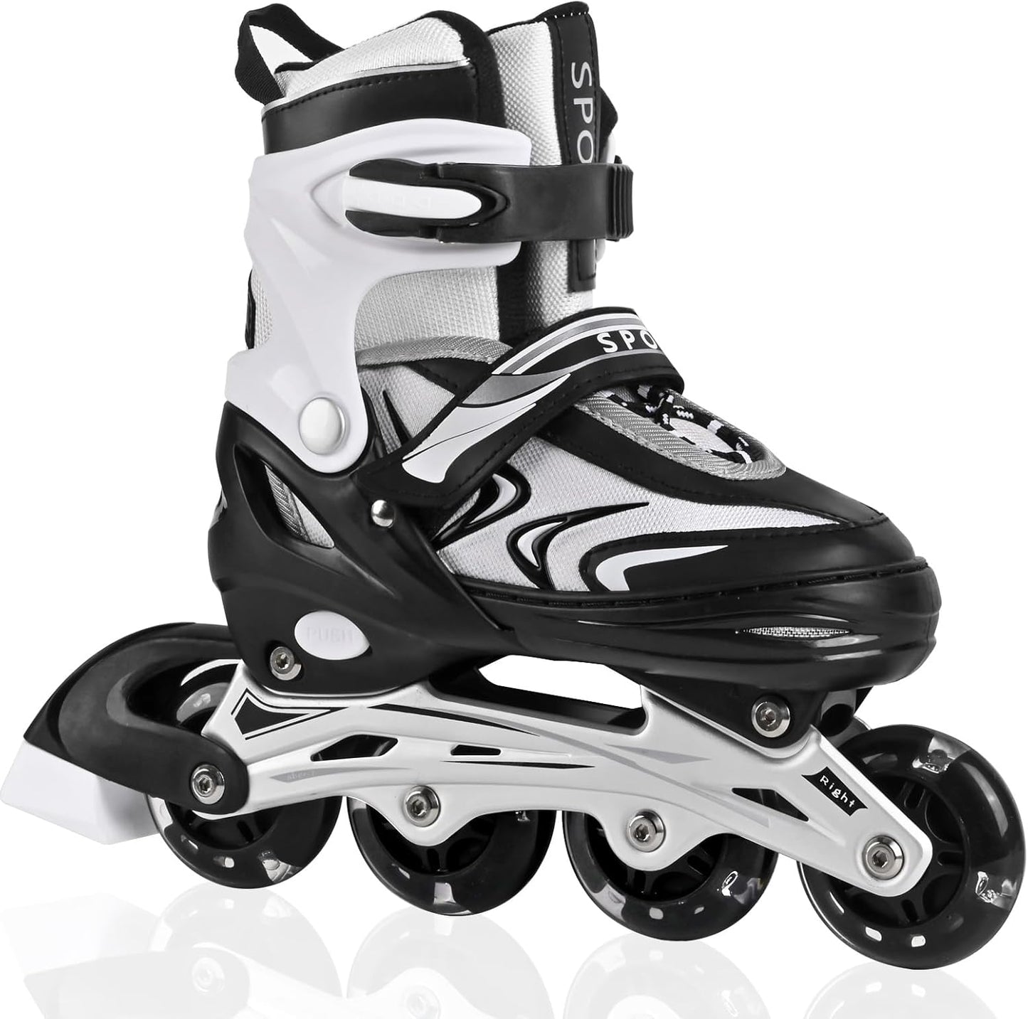 Kids Inline Skates with Light Up Wheels for Outdoor Fun