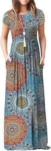 GRECERELLE Women's Short Sleeve Maxi Dresses with Pockets Review