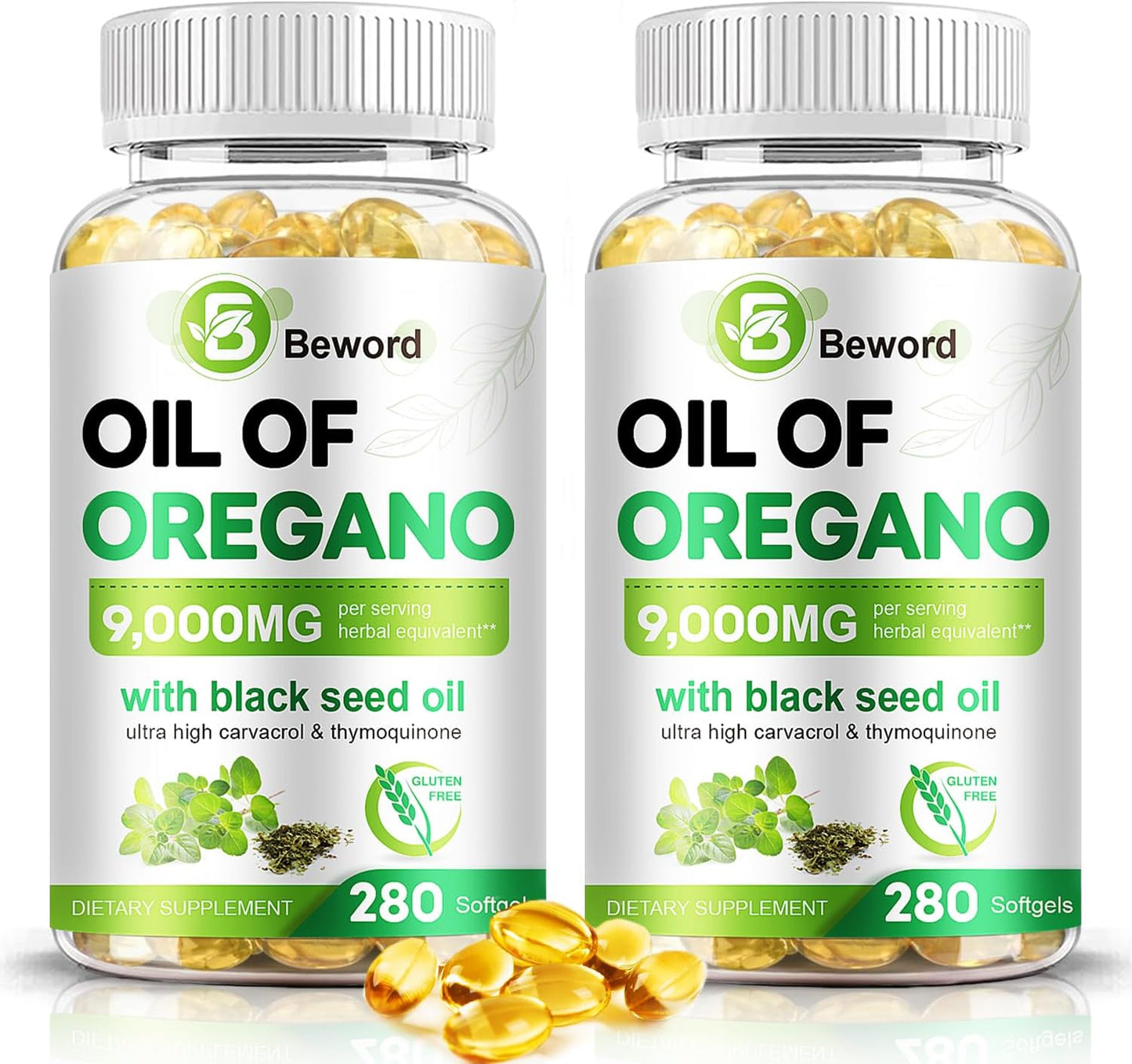 Oil of Oregano 560 Softgel Supplement for Immune Health