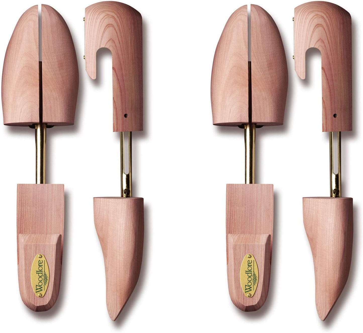 Woodlore Cedar Shoe Trees for Men - Best in Shoe Care 2-Pack