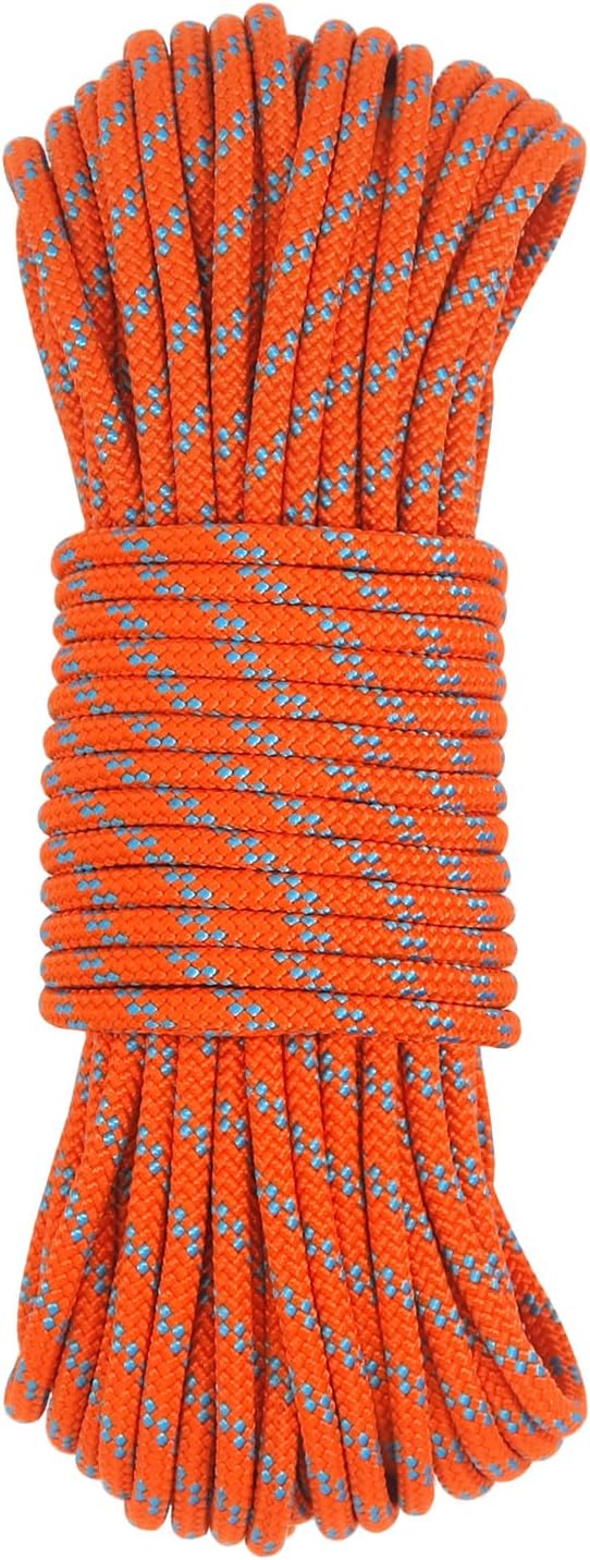 NewDoar Static Climbing Rope 6mm for Arborist and Mountaineering