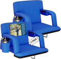 Alpcour Reclining Stadium Seat Wide Bleacher Chair with Back Support