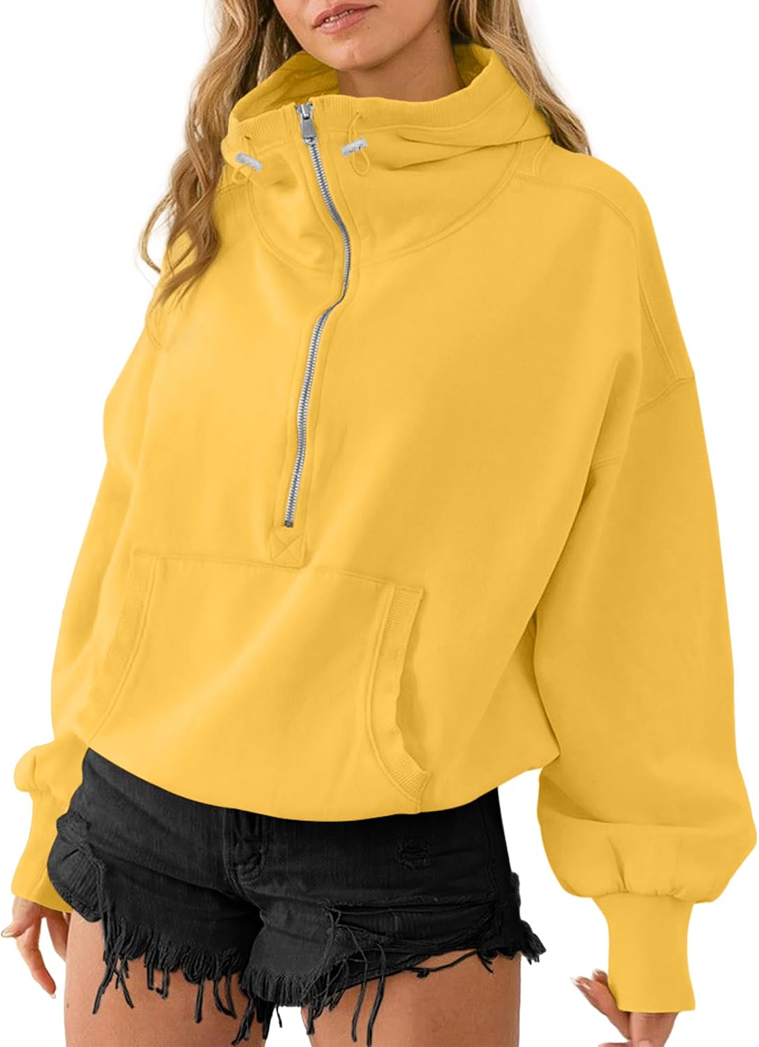 Oversized Y2K Hoodie with Pockets - Cozy Chic!