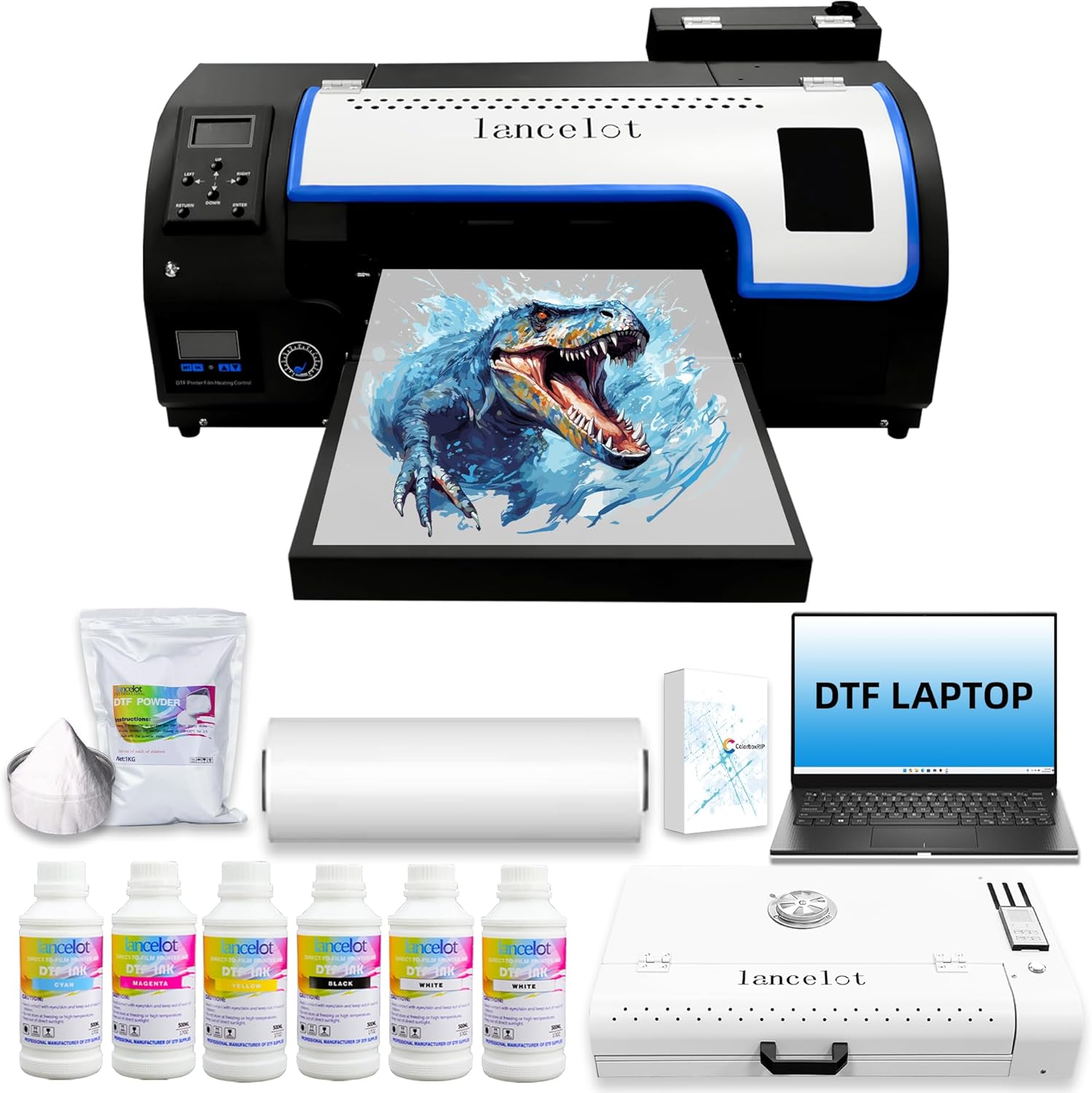 Lancelot M1630 Pro DTF Printer Bundle for Fast T-Shirt Printing