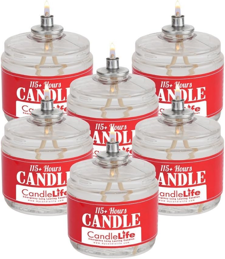 6-Pack Candlelife: 115 Hrs Light | Survival & Adventure Essential