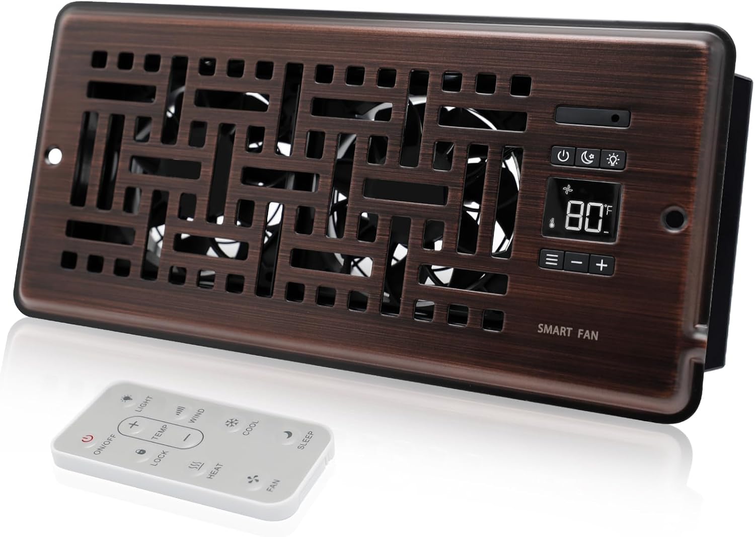 Super Quiet Register Booster Fan with Intelligent Thermostat Control
