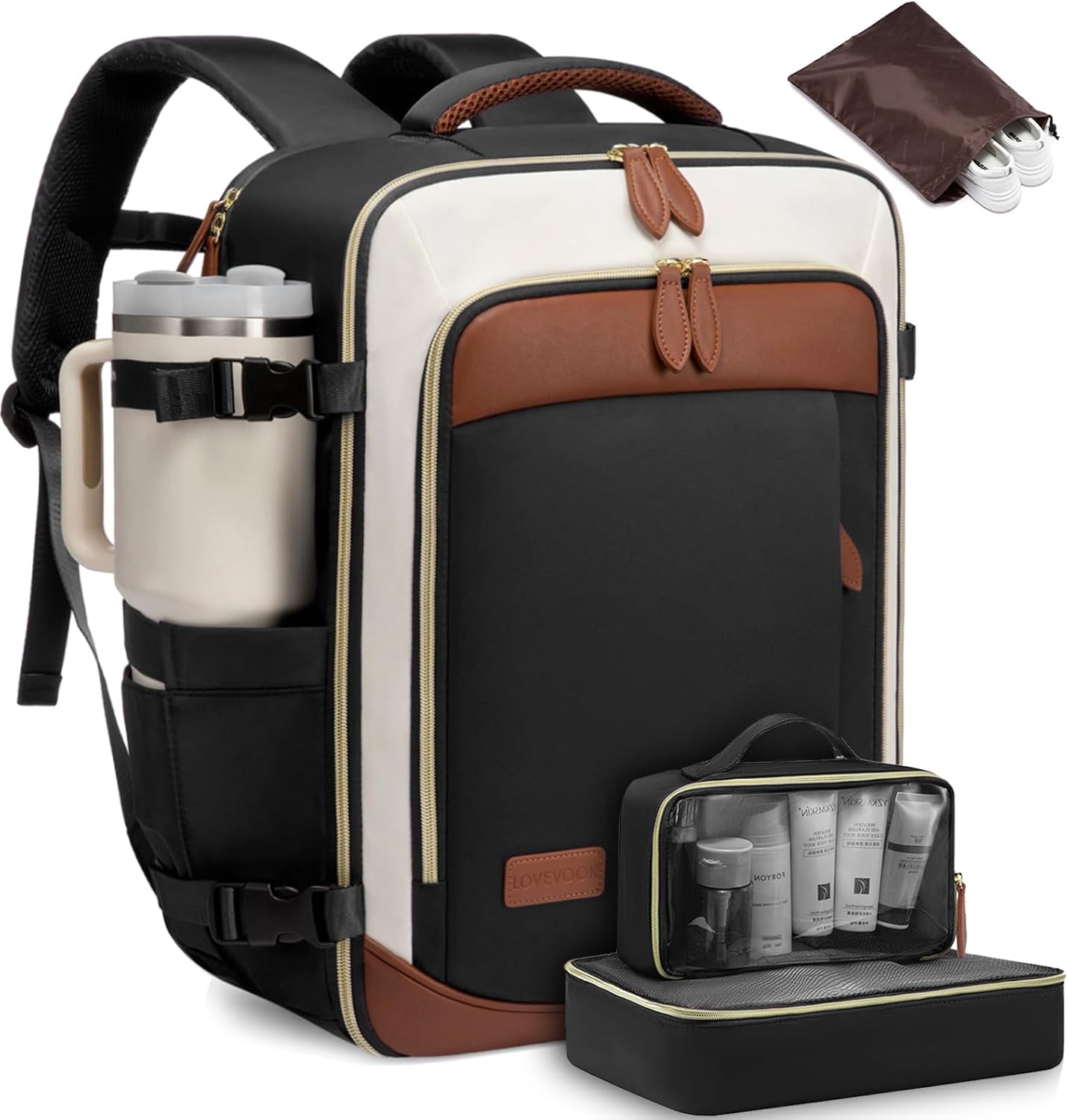 LOVEVOOK Travel Backpack for Women - 40L Carry On Bag