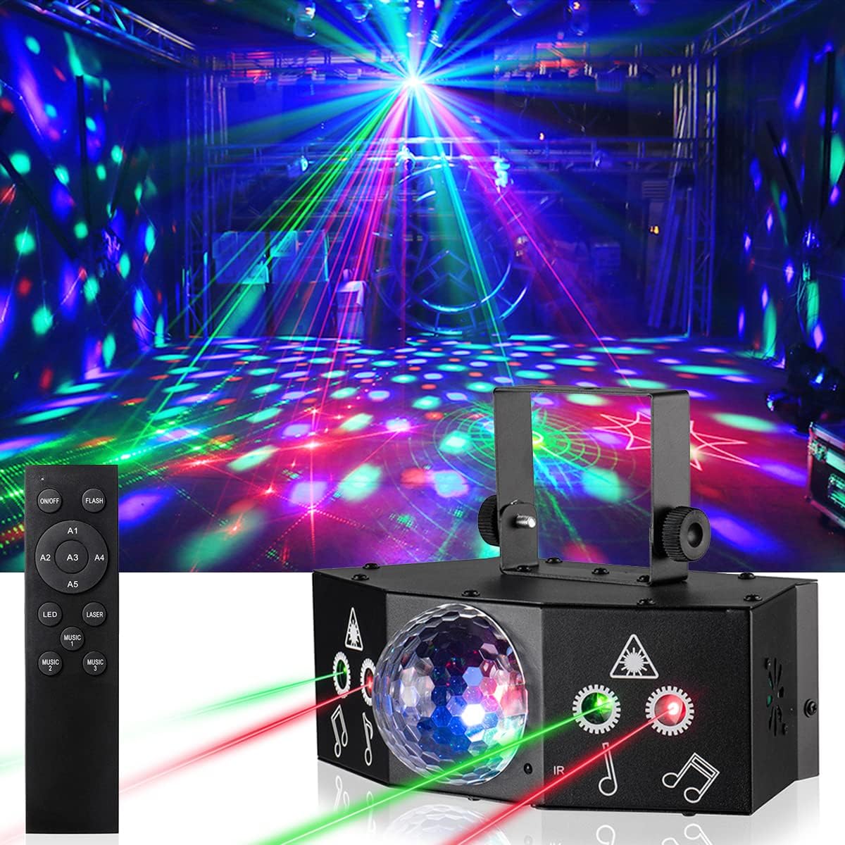 DJ Party Disco Ball Light with DMX512 and Sound Activation