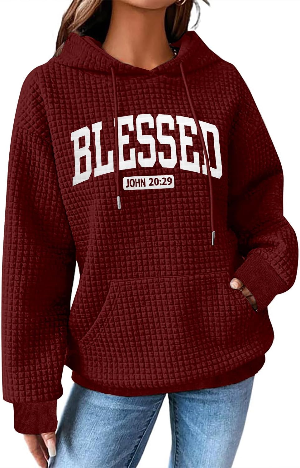 Love Like Jesus Hoodies for Women - Casual Bible Verse Sweatshirt