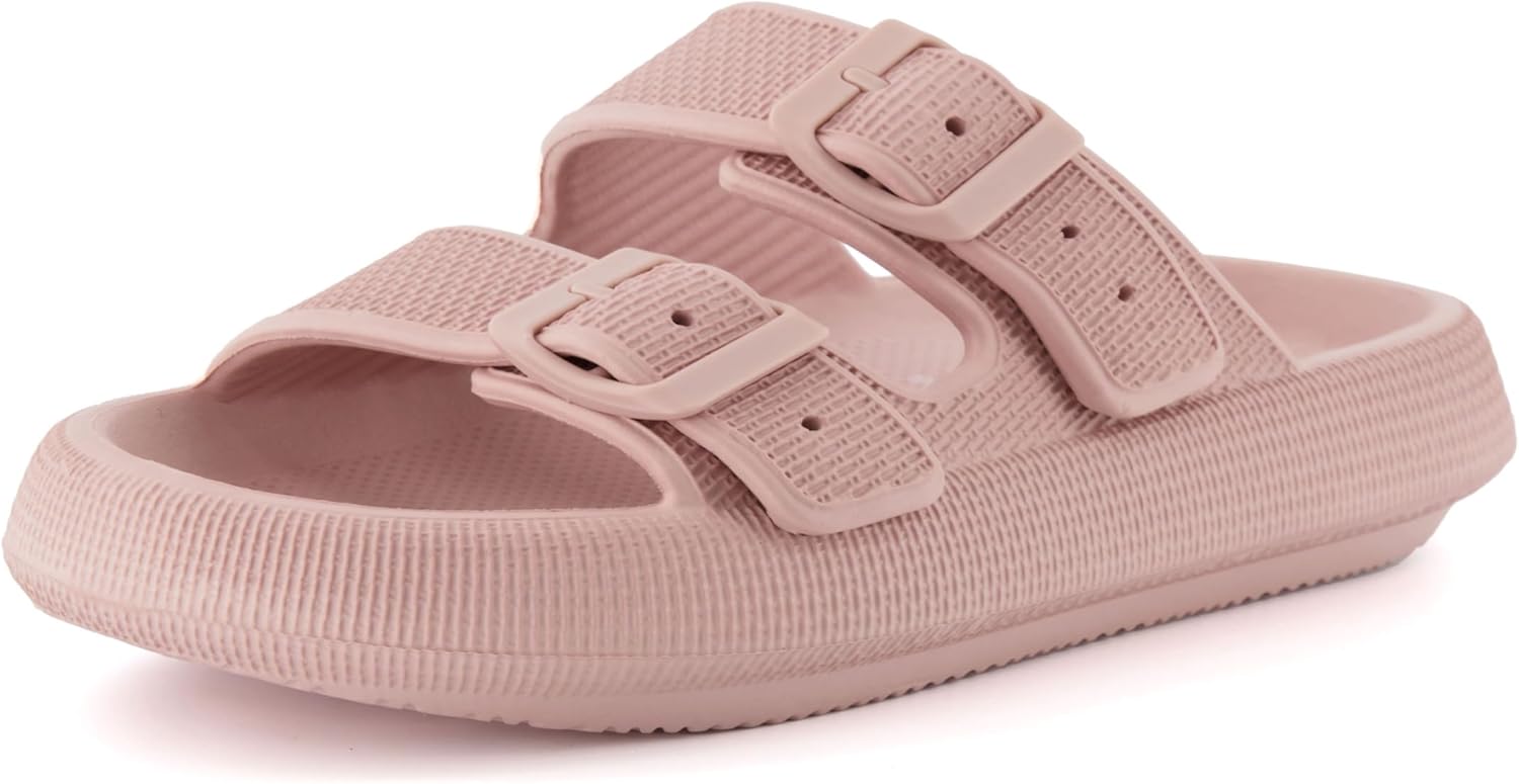 CUSHIONAIRE Women's Fame Recovery Cloud Slide for Comfort