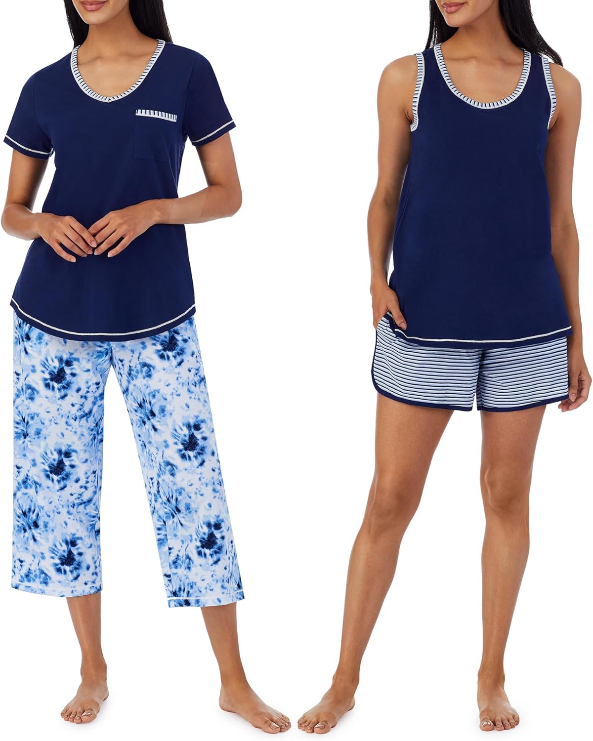 Carole Hochman Women's 4-Piece Cotton Pajama Set for Comfort