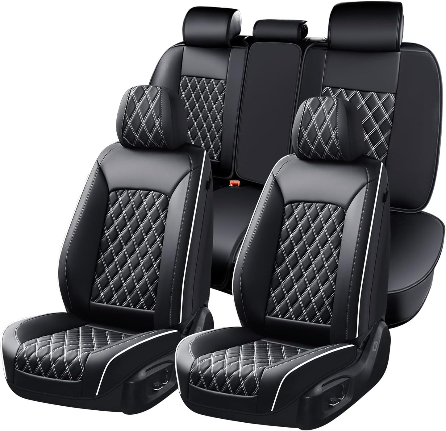 Universal Car Seat Cover Set - Waterproof Nappa Leather Design