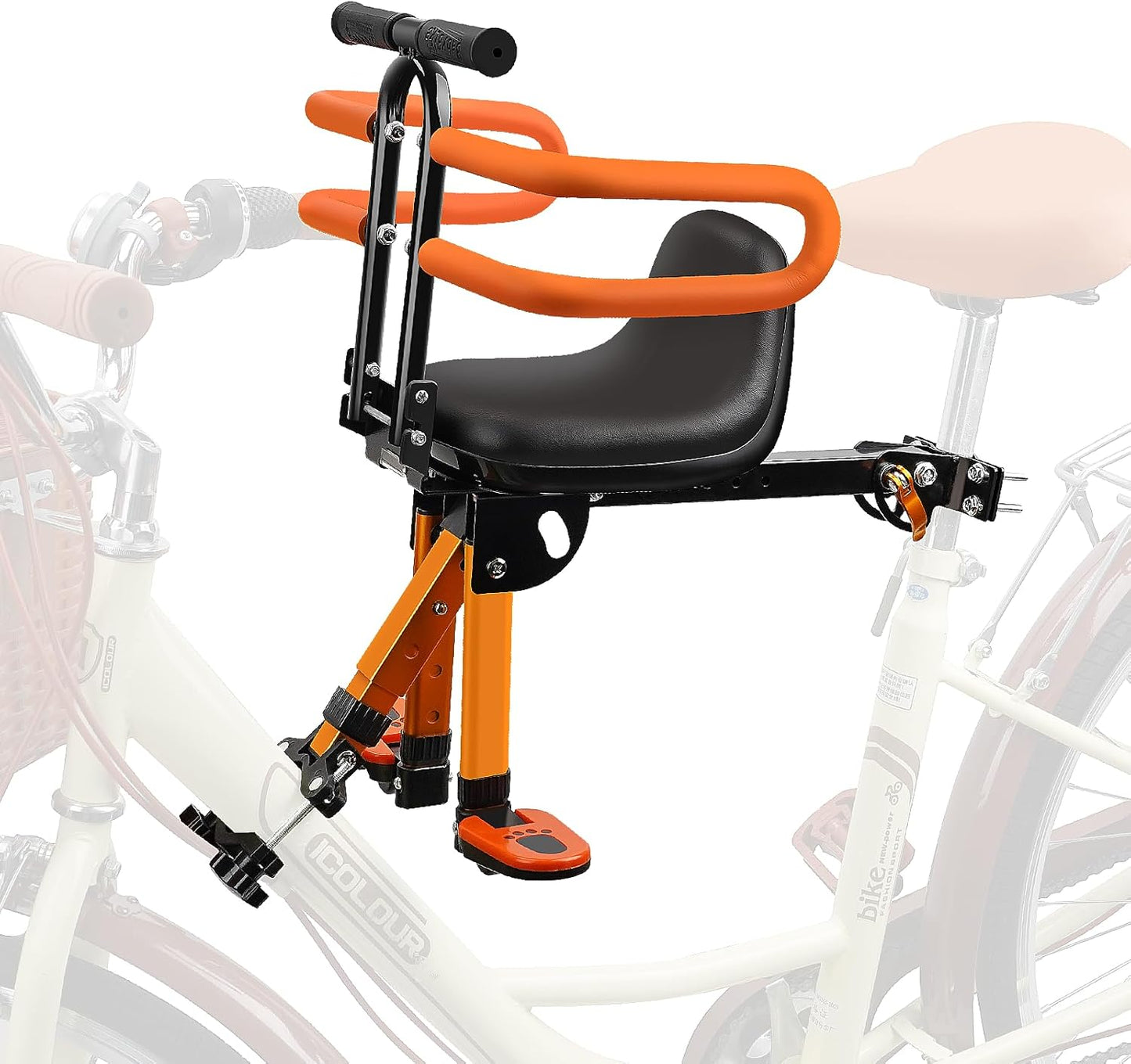 Kids Bike Seat with Handlebar Attachment for Safe Riding Fun