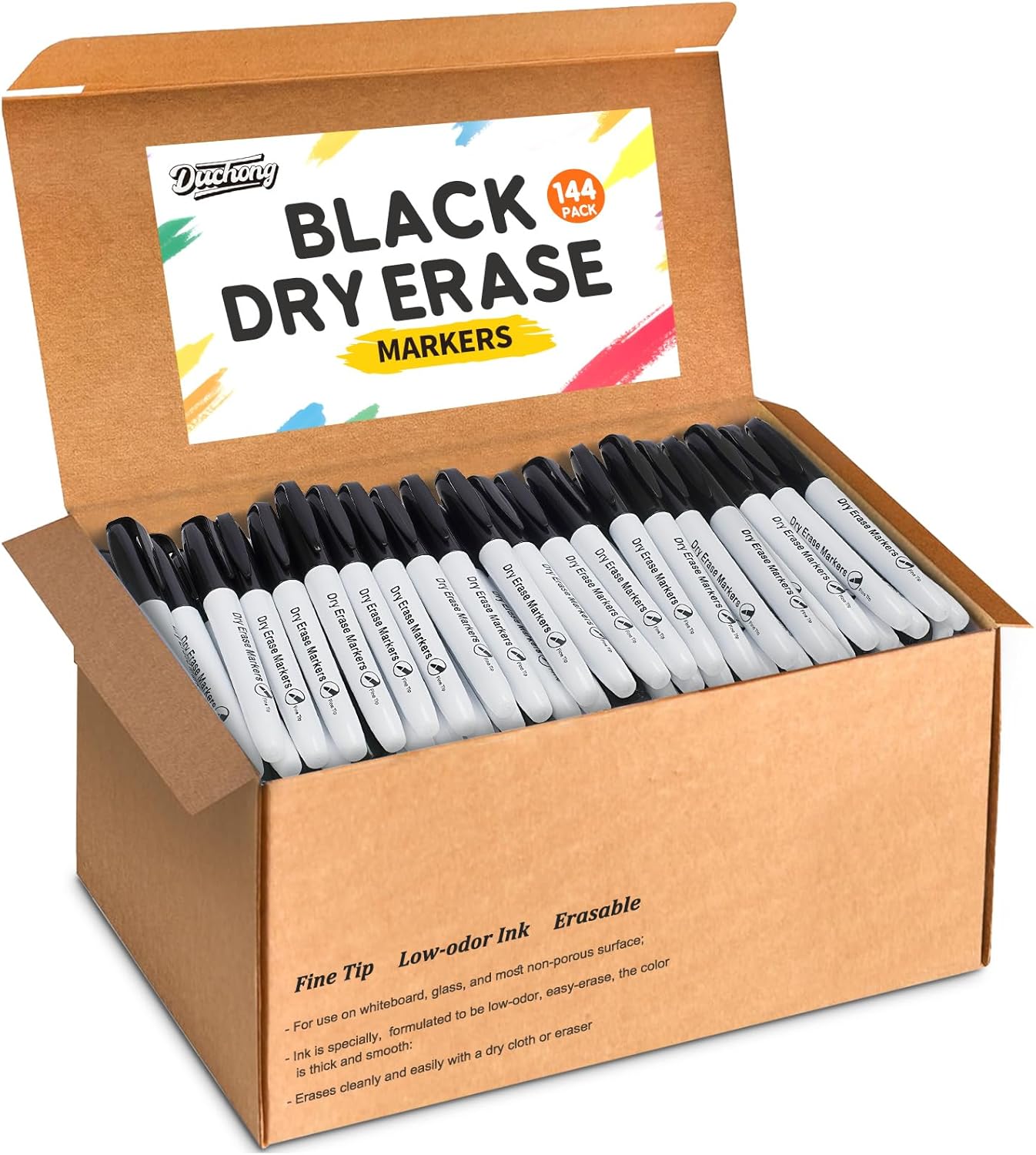 144 Count Dry Erase Markers Bulk for Classroom and Home Use