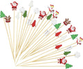 Decorative Xmas Cocktail Picks - Festive Party Fruit Skewers