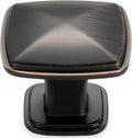 Stepped Square Cabinet Knob 20-Pack - Oil Rubbed Bronze (31mm)
