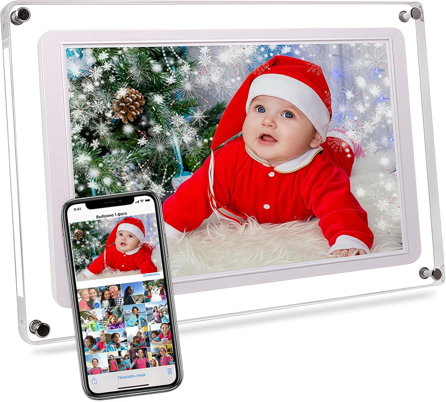 10.1-Inch Wi-Fi Digital Picture Frame with Stunning HD Display