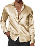 Stylish Satin Dress Shirts for Men with Bow Tie by PJ PAUL JONES