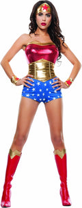 Starline Lady Power Sexy Cosplay 4 Piece Costume Set - Bold Look