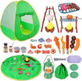 Camping Set Toys with Pop up Play Tent for Toddlers - Pretend Camping