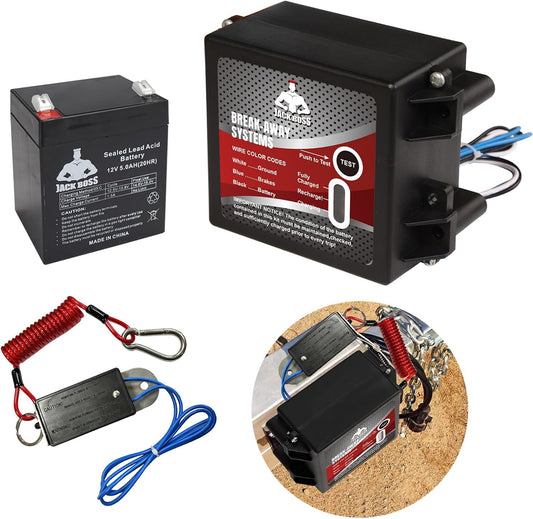 Upgraded Trailer Breakaway Kit with LED Test Controller System