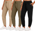 Women's Fleece Jogger Sweatpants 3 Pack - Warm, Everyday Comfort Our