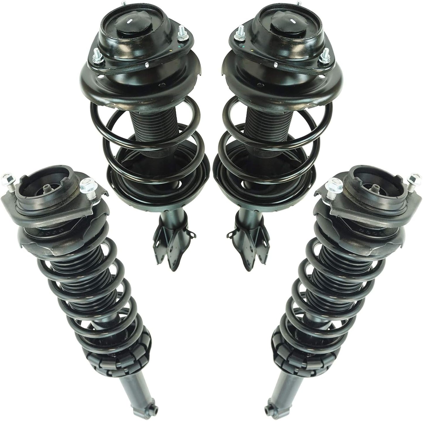 TRQ Front and Rear Strut & Coil Spring Assembly Set for Subaru