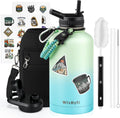 64 oz Insulated Water Bottle with Straw - 48 Hr Cold Retention