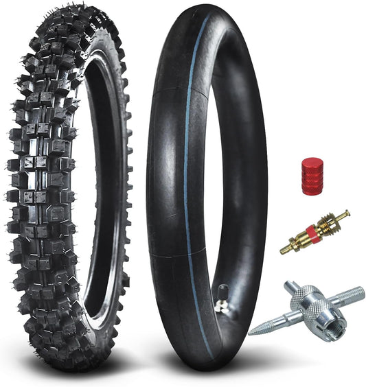 Front 60/100-14 Tire and Inner Tube for 110cc 125cc Bikes