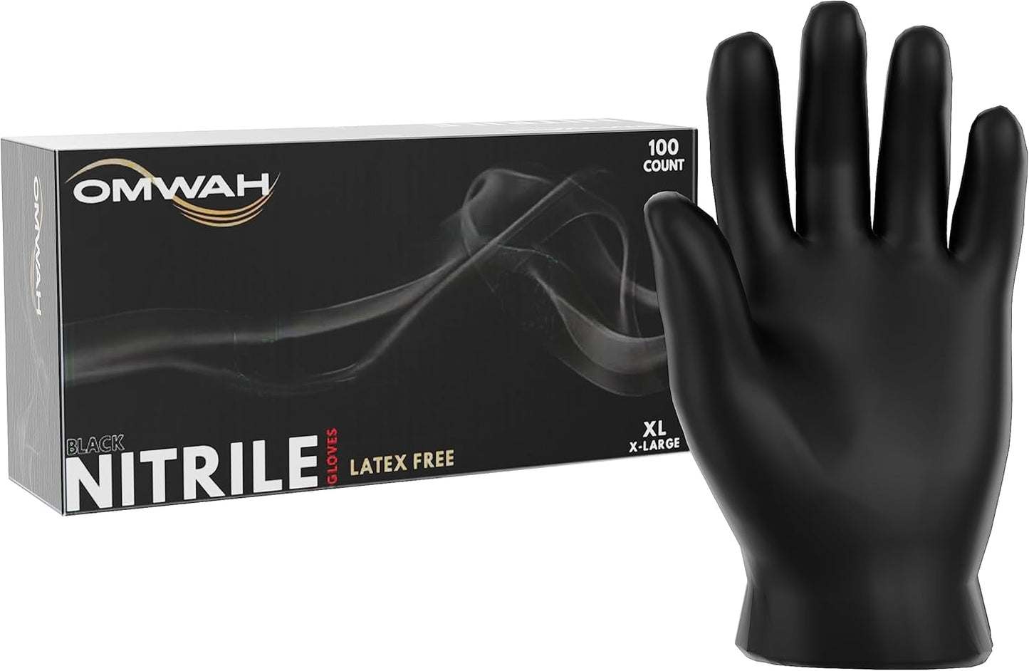 OMWAH Nitrile Gloves - Snug Fit & Latex Free