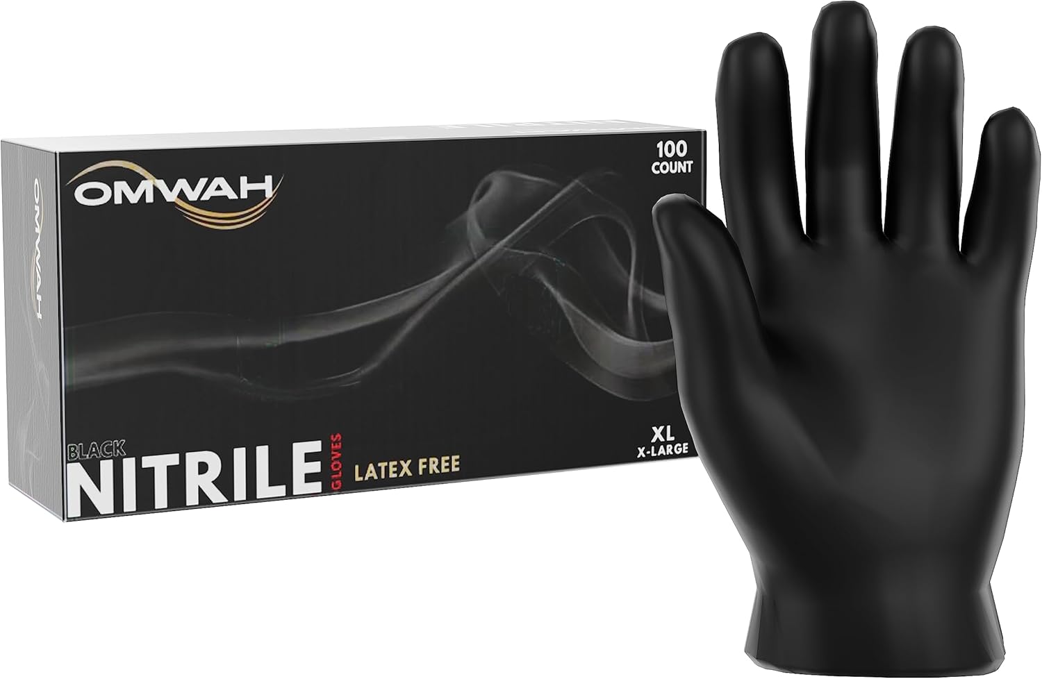 OMWAH Nitrile Gloves - Snug Fit & Latex Free