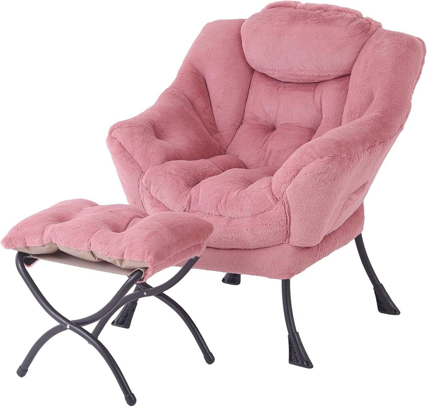 Tiita Lazy Chair with Ottoman for Comfy Relaxation Anywhere