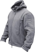 Men's Military Tactical Fleece Hooded Jacket - Warm Polyester