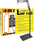 4 IN 1 Metal Reptile Lamp Stand with Swing Arm - Adjustable Heat Lamp