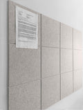 Large Cork Board Alternative Felt Wall Tiles 12 Pack - Customizable