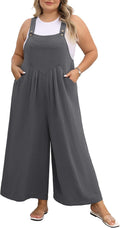 Plus Size Jumpsuit Wide Leg Romper for Women - Comfortable Casual Fit