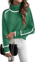 EVALESS Fall Sweaters for Women Trendy Cozy Turtleneck Tops