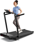 Walking Pad Treadmill with Handle bar and Incline - Compact 3.0HP Home