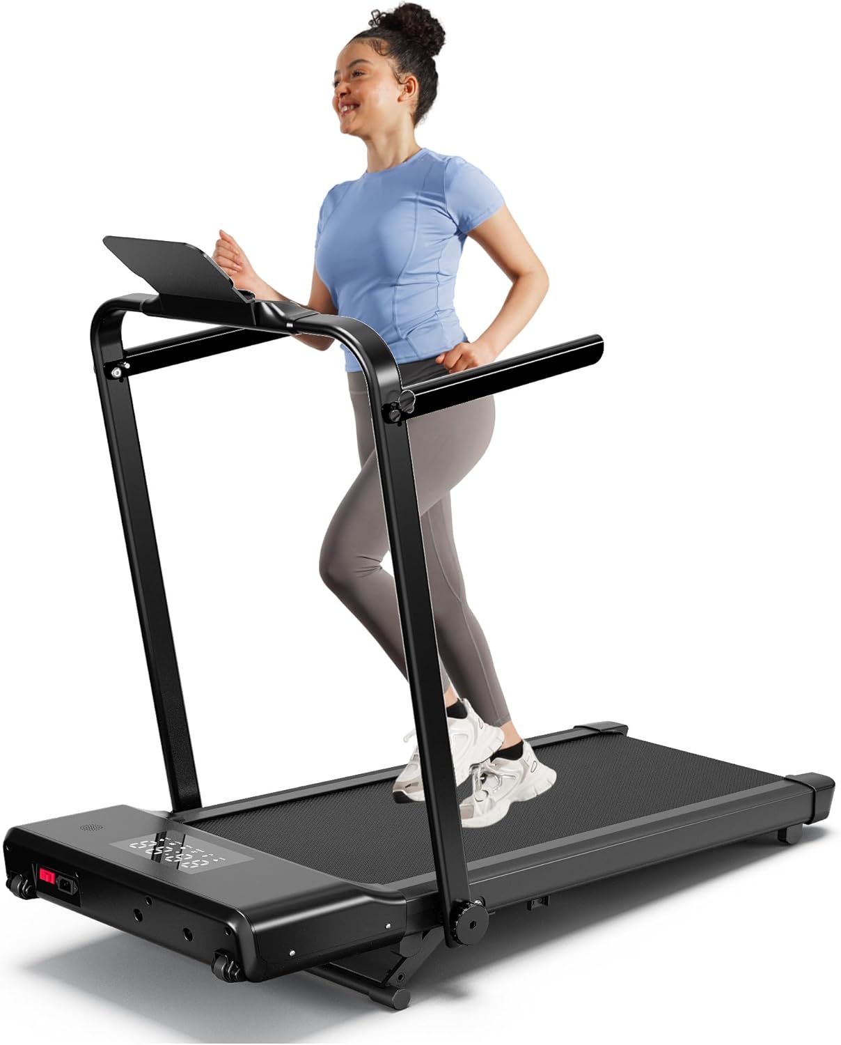 Walking Pad Treadmill with Handle Bar for Home Fitness