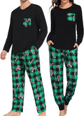 SWOMOG Adult Christmas Pajamas Buffalo Plaid Pajama Pants with Pockets
