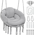 Boho Bliss: Magshion Hammock Chair with Full Cushion & 350lbs Capacity