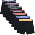 INNERSY Men's Boxer Briefs Cotton Stretchy Underwear 7 Pack - Soft