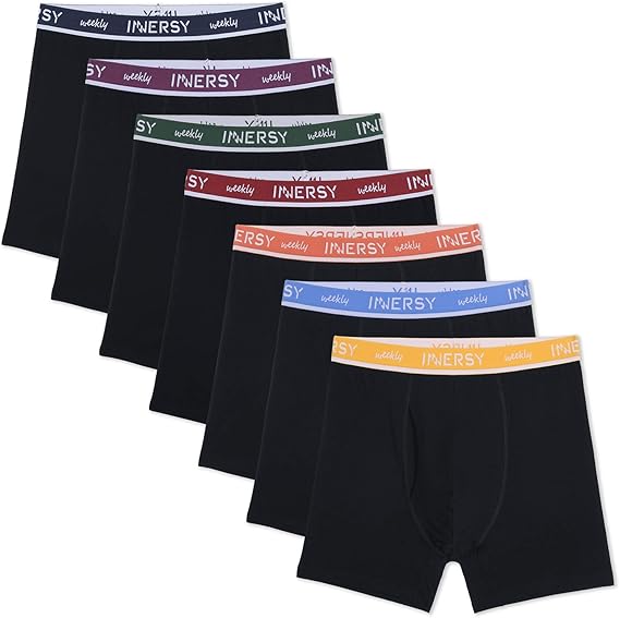 INNERSY Men's Boxer Briefs Cotton Stretchy Underwear 7 Pack Review