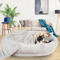 Orthopedic Human Dog Bed for Adults with Blanket and Pillow