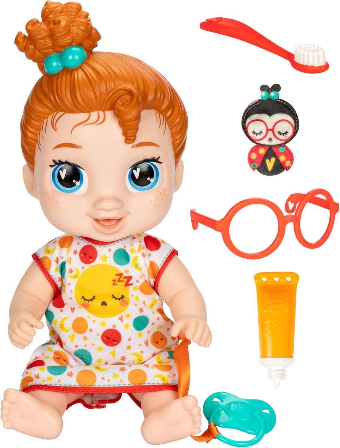 Baby Alive Red Hair Sleepy Doll Set