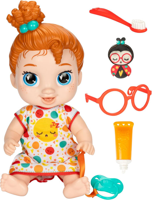 Baby Alive Red Hair Sleepy Doll Set