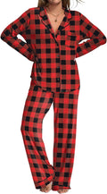 Ekouaer Womens Pajamas Set 2 Piece Button Down Pjs - Soft Lightweight
