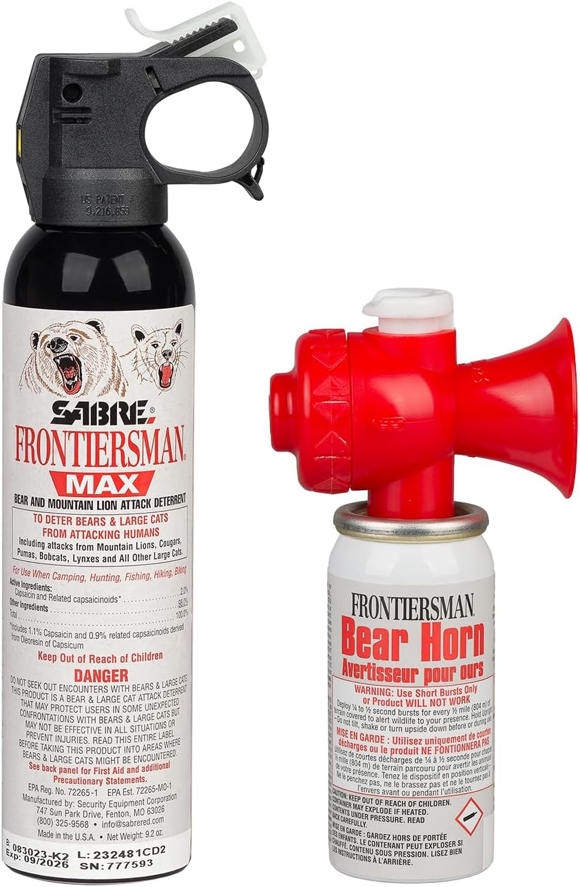 SABRE Frontiersman MAX Bear & Mountain Lion Deterrent Kit