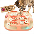 Cat Puzzle Toy and Track Ball Toy - Interactive Slow Feeder